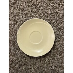 HOMER LAUGHLIN Serenade Pastel Yellow Saucer 6" Plate‎ Mid-Century Vintage VGC!